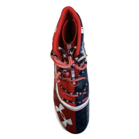 Under Armour Highlight Limited Edition USA Land Of The Free Football Cleats 10 - Picture 2 of 8